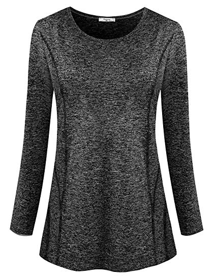 Viracy Women's Long Sleeve Yoga Tops Activewear Running Workout Shirt