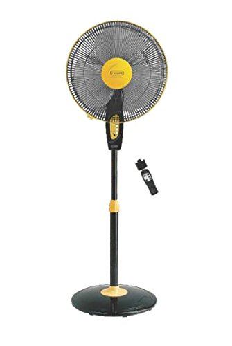 V-Guard Finesta Remote 400mm Pedestal Fan (Yellow Black)