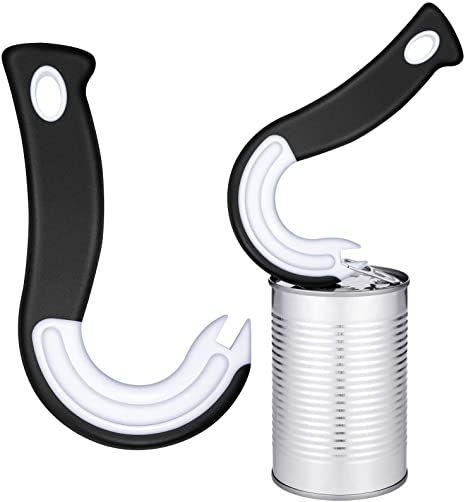 2 Pieces Easy Open Ring Pull Can Opener Easy Grip Opener Ring-Pull Helper for Ring Pull Tab Cans Tins Bottles