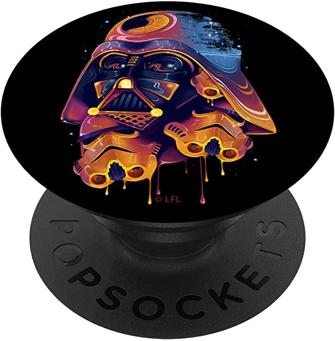 Star Wars Darth Vader Trooper Helmets Psychedelic Drip PopSockets PopGrip: Swappable Grip for Phones & Tablets