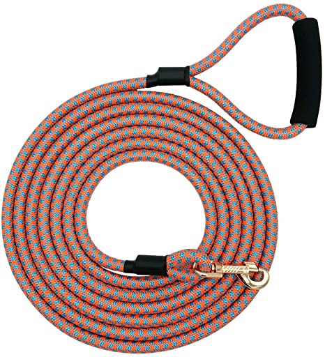 Shorven Nylon Strong Dog Rope Lead Leash Training Dog Lead with Soft Handle 6-20 FT Long