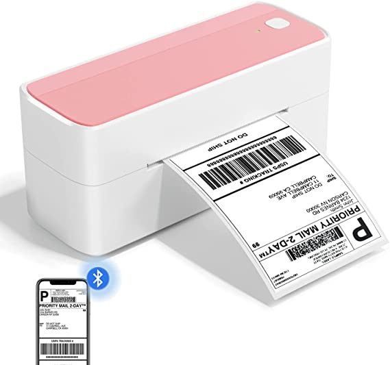 Bluetooth Thermal Label Printer, Phomemo Wireless 4x6 Shipping Label Printer for Shipping Packages, High Speed Desktop Label Maker for Small Business, Compatible with Amazon, Etsy, Ebay, USPS, Shopify