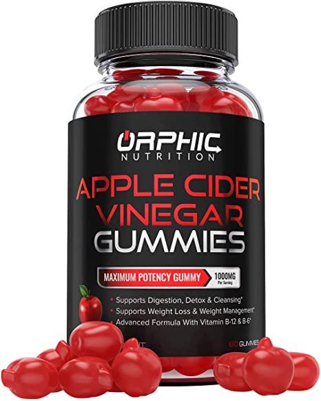 Apple Cider Vinegar Gummies -1000mg - Formulated for Weight Loss, Energy Boost & Gut Health - Supports Digestion, Detox & Cleansing - Natural ACV Gummies W/VIT B6, B12, Beetroot & Pomegranate