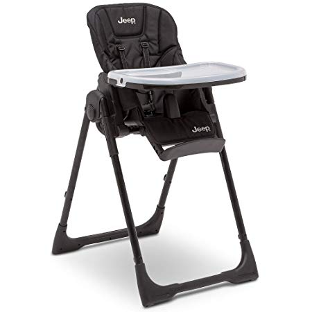 Jeep Classic Convertible High Chair for Babies and Toddlers, Midnight Black