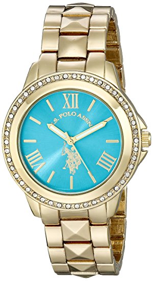 U.S. Polo Assn. Women's USC40076 Analog Display Analog Quartz Gold Watch