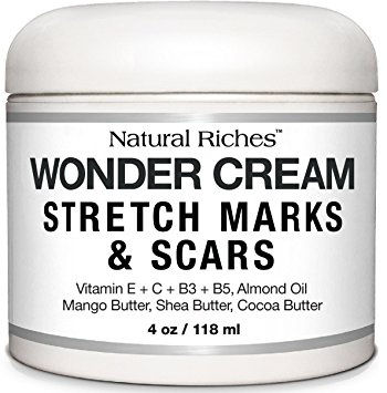Wonder Cream for Stretch Mark and Scars from Natural Riches for Removal of Scars & Pregnancy Stretch Marks, helps Firming & Tighten Loose Skin. Reduces Appearance of Scars and Keloids