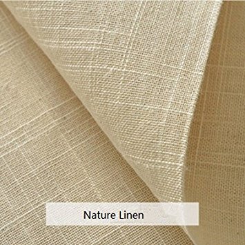 100% Nature Linen Needlework Fabric, Plain Solid Colour Linen Fabric Cloth Hemp Jute Fabric Table Cloth Garments Crafts Accessories, 20 by 62-Inch (Color 2)