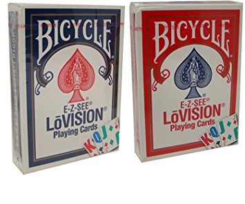 Bicycle E-Z See Special Playing Cards - 2 Decks by Poker