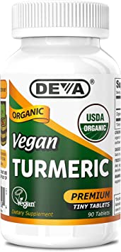Deva Vegan Vitamins Turmeric Organic, 90 Count