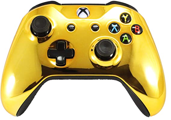 Xbox One S / X Modded Rapid Fire Controller - Includes Largest Variety of Modes -Jump Shot, Drop Shot, Quick Aim, Auto Aim, Quick Scope - Master Mod (Gold)