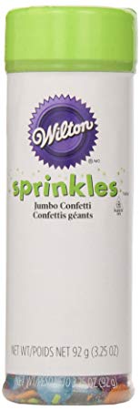 Wilton 710-1178 Confetti Bright Food Decoration, Jumbo