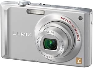 Panasonic Lumix DMC-FX55S 8.1MP Digital Camera with 3.6x Wide Angle MEGA Optical Image Stabilized Zoom (Silver)