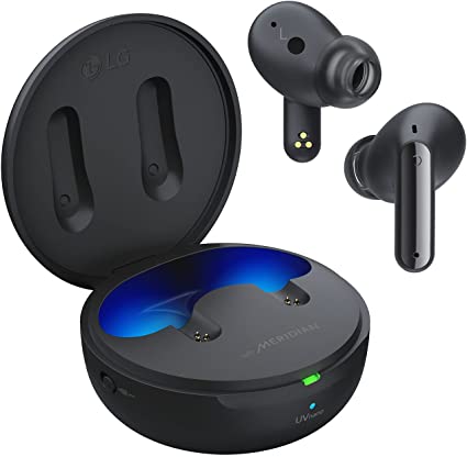 LG Tone Free FP9 - Active Noise Cancelling (ANC) True Wireless Bluetooth Earbuds with Plug & Wireless Connection, UVnano Charging Case, Flex Action Bass, and IPX4 Water Resistant