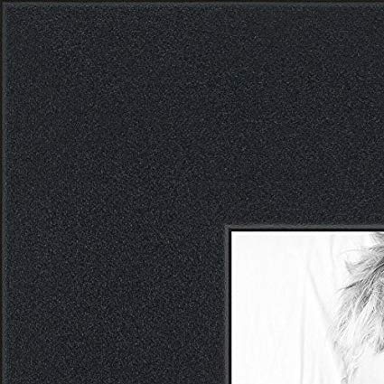 ArtToFrames 11x20 inch Satin Black Picture Frame, 2WOMFRBW26079-11x20