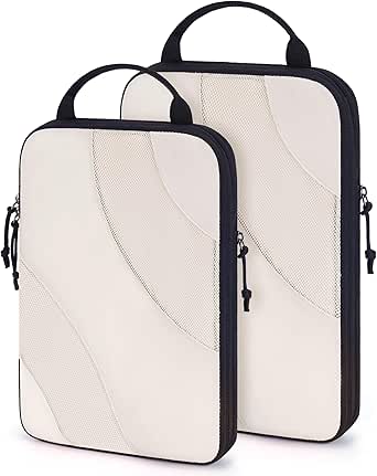 BAGSMART Compression Packing Cubes, 6 Set/4 Set/2 Set Travel Packing Cubes for Carry on Suitcases, Compression Suitcase Organizers Bag Set & Travel Cubes for Luggage, Lightweight Packing Organizers