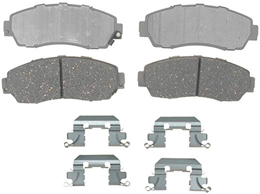 ACDelco 14D1089CH Advantage Ceramic Front Disc Brake Pad Set with Hardware