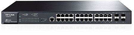 TP-Link 24-Port Gigabit Ethernet L2 Managed PoE  Switch with 4-Combo SFP Slots (TL-SG3424P)