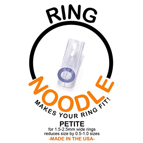 RING NOODLE: Ring Size Reducer | Ring Guard | Ring Size Adjuster. Size: Petite, for rings 1.5-2.5 mm wide.