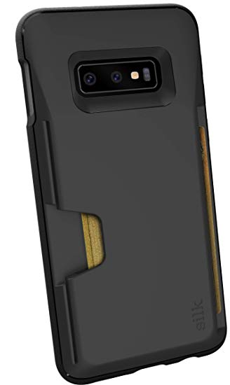 Silk Galaxy S10e Wallet Case - Wallet Slayer Vol. 1 [Protective Grip Credit Card Holder Cover for Samsung] - Black Tie Affair