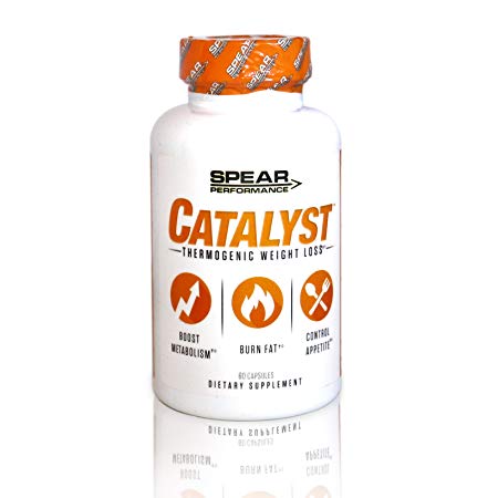 SPEAR Performance Catalyst- Thermogenic Lipolytic Fat Burner & Weight Loss Supplement 30 Servings Natural Veggie Capsules Control Appetite and Reduce Cravings. Increased Energy and Fat Burning
