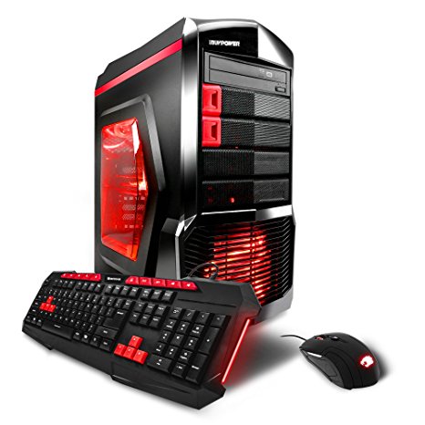 iBUYPOWER Gaming Computer Desktop PC AMCG7700 Intel i5-7400 3.0Ghz, NVIDIA Geforce GTX 1050 Ti 4GB, 8GB DDR4 RAM, 1TB HDD, DVDRW, Win 10 Home