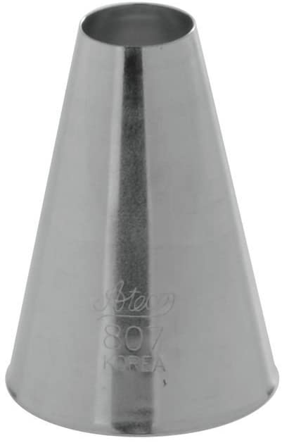 Ateco # 807 - Plain Pastry Tip .56'' Opening Diameter- Stainless Steel