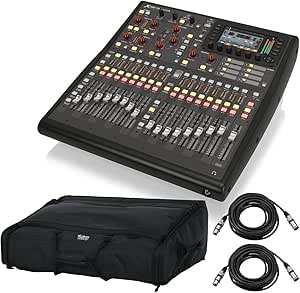 X32 PRODUCER 40-Input, 25-Bus Rack-Mountable Digital Mixing Console - Bundle With Gator Padded Nylon Carry Bag, 2x 15' XLR Mic Cable