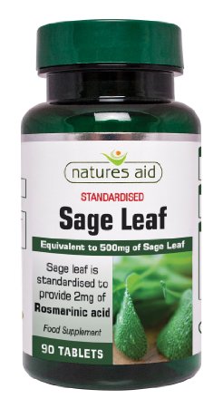 Natures Aid Health 50mg Sage Leaf 90 Tablets