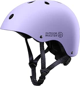 OutdoorMaster Kids Skateboard Cycling Helmet-Certified Adjustable Multi-Sports Helmet with Removable Liners for Skateboarding Skating Scooter