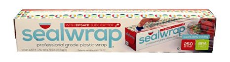 AEP Industries zp12250C Seal Wrap Professional Grade Plastic Wrap, Zip Safe Slide Cutter, Clear