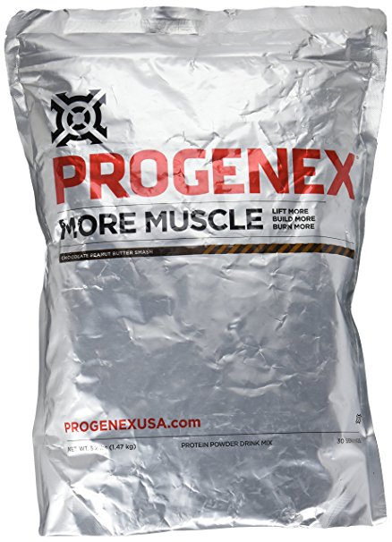 PROGENEX® More Muscle | Hydrolyzed Whey Protein Isolate Powder for Fat Burning and Lean Muscle Gain | Best Tasting Low Carb High Protein Shake for Women and Men | 30 Servings, Peanut Butter Smash