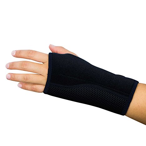 Adjustable Wrist Brace – Hand Support, Relieve Carpal Tunnel, Splint for Hand, Tendonitis, Wrist Pain & Sports Injuries - One Size Fits Most - Satisfaction Guarantee (Left)