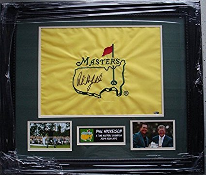 Phil Mickelson Hand Signed / Autographed The Masters Flag - Augusta National ...
