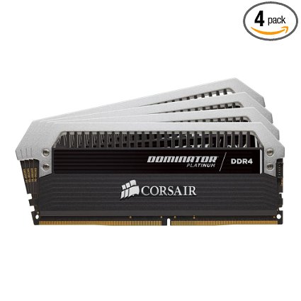 Corsair Dominator Platinum Series 16GB 4 x 4GB DDR4 DRAM 3000 MHz C15 Memory Kit CMD16GX4M4B3000C15