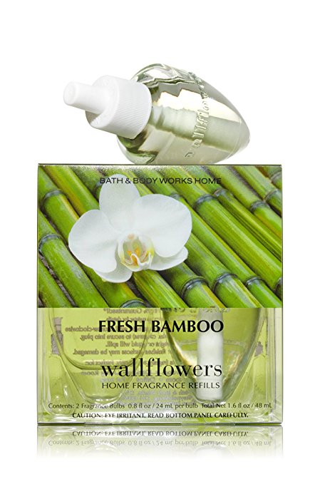 Bath & Body Works Wallflowers Home Fragrance Refill Bulbs 2 Pack Fresh Bamboo