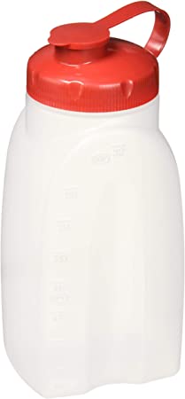 Rubbermaid 071691309116 Home 1776348 Servin' Saver Storage Bottle, 1-Pack, White