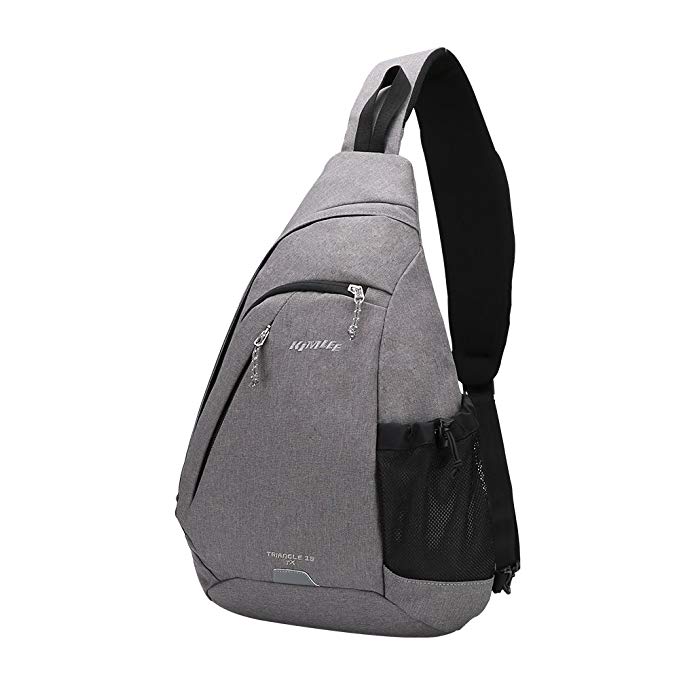Kimlee Sling Backpack Canvas Chest Shoulder Bag Crossbody Travel Water Resistant Pack For Men Women