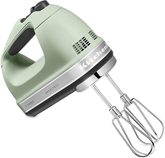 KitchenAid KHM7210API 7-Speed Digital Hand Mixer with Turbo Beater Architect - Matte Pistachio Green