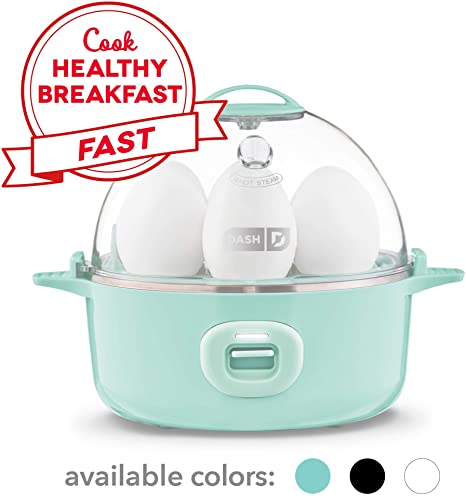 DASH Express Electric Egg Cooker, 7, Aqua