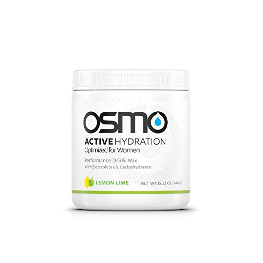 OSMO Nutrition - Active Hydration For Women - During-Exercise Hydration Powdered Drink Mix - Avoid Premenstrual Performance Decline - Improve Power Output & Endurance - Lemon Lime - 40 Serving Tub