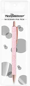 TECKWRAP Air Release Weeding Tool Pin Pen Vinyl Installation Weeding Tool for Vinyl DIY Craft Project (Glitter Pink)