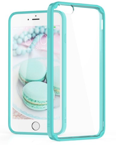 iPhone 6 Plus6s Plus Case - VENA RETAIN Ultra Slim Fit Hybrid Case with ShockProof TPU Cornerguard Bumper and Hard Clear Protective Back Cover for Apple iPhone 6 Plus6s Plus 55 - Teal