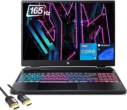 acer Predator Helios Neo 16 Gaming Laptop, 16" WUXGA 165Hz, Intel 13th Gen Core i5-13500HX, GeForce RTX 4050, 32GB DDR5, 2TB PCIe 4.0, 4-Zone RGB KB, WiFi 6, TB 4, RJ45, Webcam, PDG HDMI, Win 11 Pro