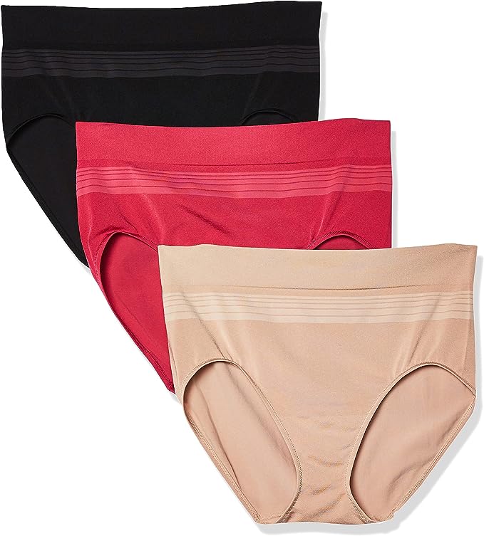 Warners Womens Blissful Benefits Seamless Bikini Panty 3 Pack