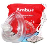 AMBU 000 252 123 Red PVC CPR Res-Cue Adult and Infant Face Masks