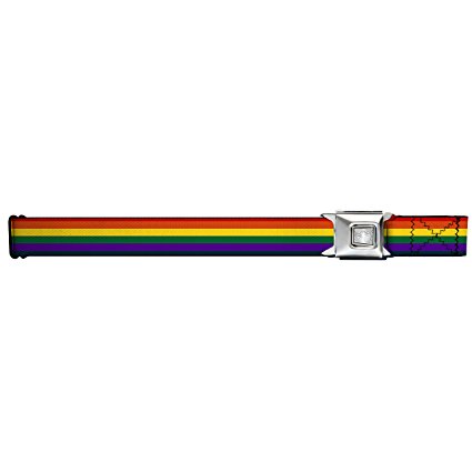 Buckle-Down Rainbow Starburst Seatbelt Belt
