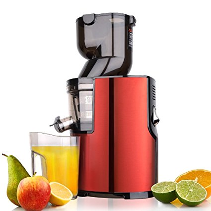 BuySevenSide best juicer Extractor for Low speed extraction produces up to 98% fresh juice with No waste on fruits or vegetables and No harm to vitamins