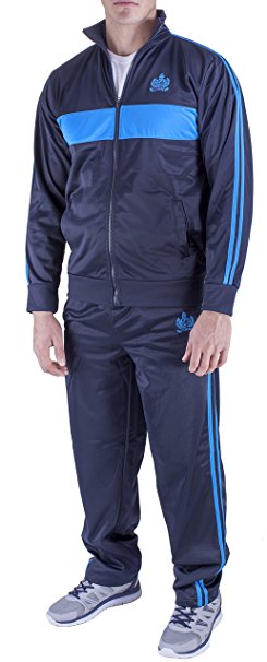 Vertical Sport Men's 2 Piece Jacket & Pants Slim Fit Jogging Track Suit