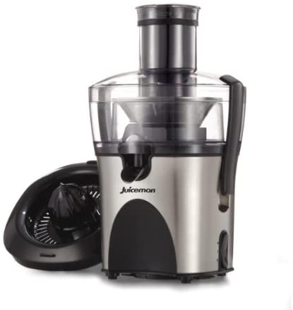 Juiceman JM480S 1.1-HP 2-Speed All-in-One Automatic Juice Extractor and Citrus Juicer with Integrated Pulp Container