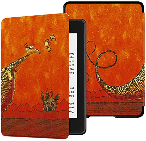 Huasiru Water-Safe Case for All-New Kindle Paperwhite (10th Gen - 2018 Release only—Will Not fit Prior Gen Kindle Devices), Dragon